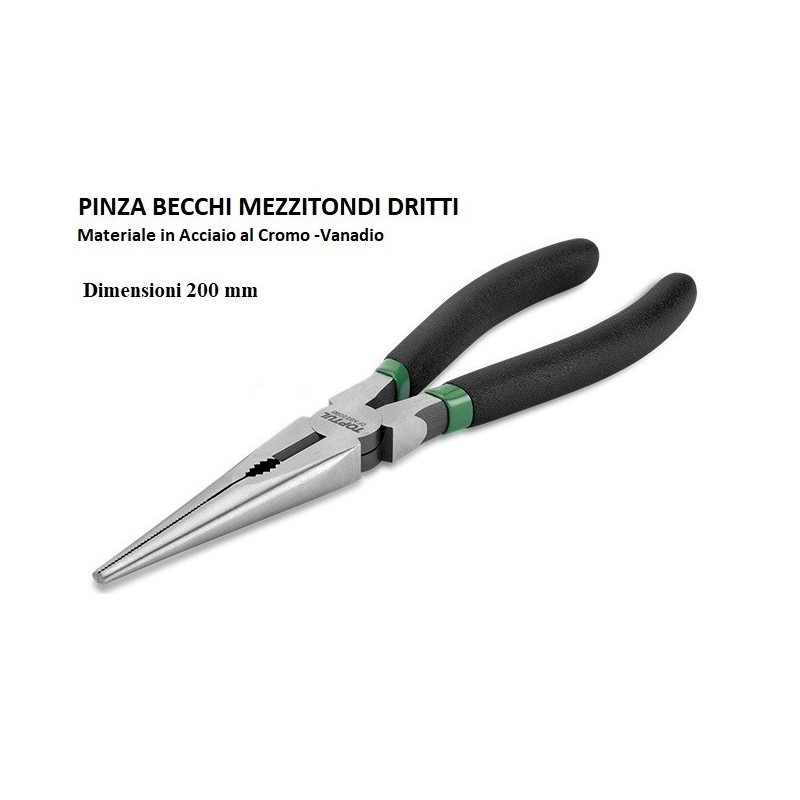 PINZA BECCHI MEZZITONDI DRITTI
