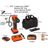 COMPRESSORE 20V 2Ah LITIO DUAL POWER+ BORSA PORTA ELETTROUTENSILI