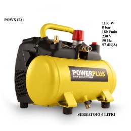 COMPRESSORE POWX1721 6 LITRI