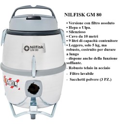 ASPIRAPOLVERE NILFISK GM 80...